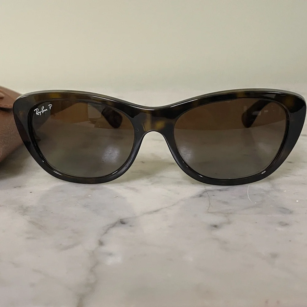 Ray-Ban Tortoiseshell Sunglasses Polarized RB 4227 - Picture 1 of 7